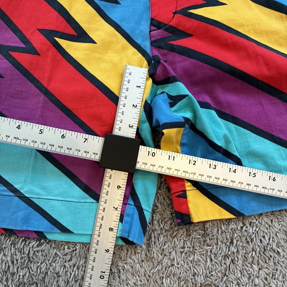 Loudmouth Unisex Multicolor Geometric Shorts size 34 Golf Zigzag